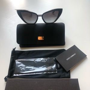 Dolce&Gabbana Black Cat Eye Sunglasses